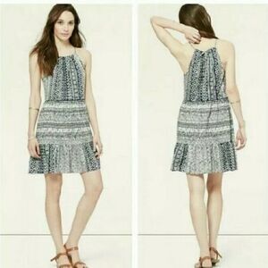 LOFT IKAT Print Summer Halter Dress
